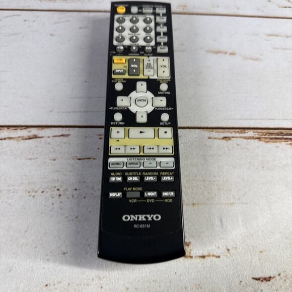 ONKYO RC-681M RC-682M RC-608M RC-645S RC-646S RC-651M Remote Control Black - Picture 1 of 3